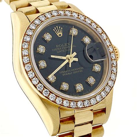 rolex lady datejust diamond bezel